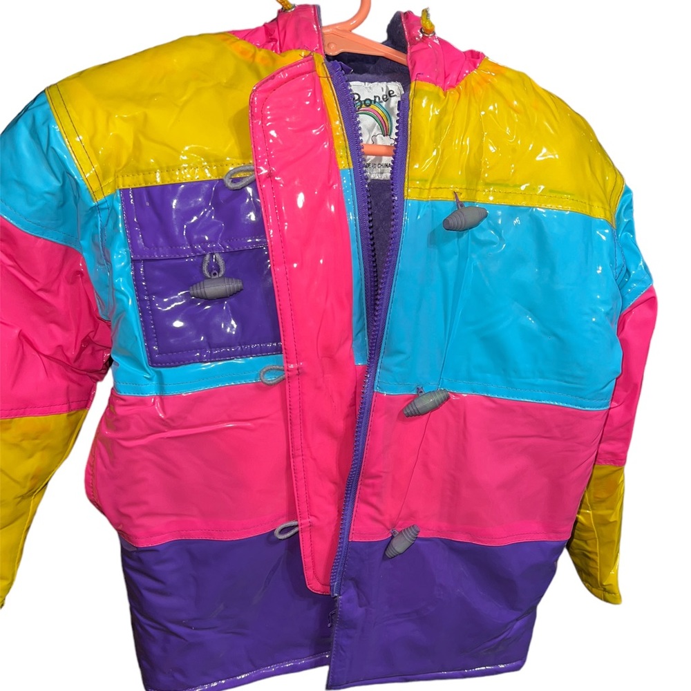 Vintage Toddler Girl Insulated Rain Coat 4t